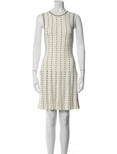Pre-owned Simkhai Striped Mini Dress In White