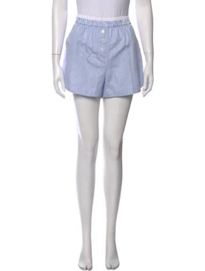 Pre-owned Simkhai Striped Mini Shorts In Blue