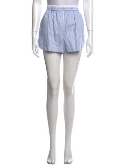 Pre-owned Simkhai Striped Mini Shorts In Blue