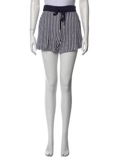 Pre-owned Simkhai Striped Mini Shorts In Metallic