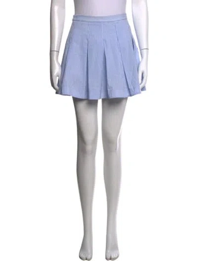 Pre-owned Simkhai Striped Mini Skirt In Blue