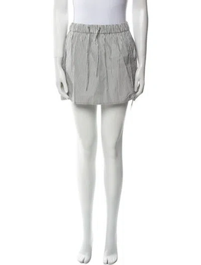 Pre-owned Simkhai Striped Mini Skirt In Green
