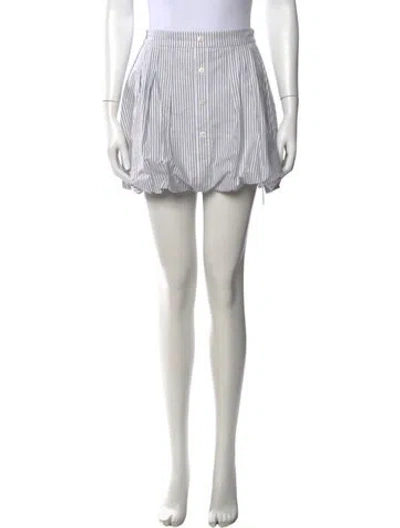 Pre-owned Simkhai Striped Mini Skirt In Grey
