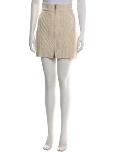 Pre-owned Simkhai Striped Mini Skirt In Neutral