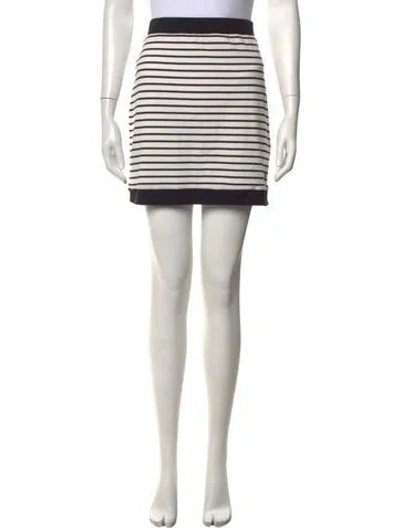 Pre-owned Simkhai Striped Mini Skirt W/ Tags In Grey