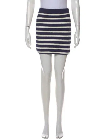 Pre-owned Simkhai Striped Mini Skirt W/ Tags In Multi