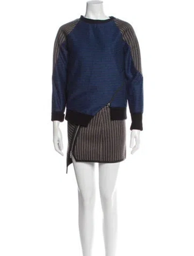 Pre-owned Simkhai Striped Pant Set In Brown