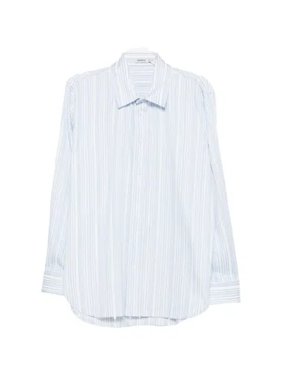 Simkhai Striped Shirt In Blue
