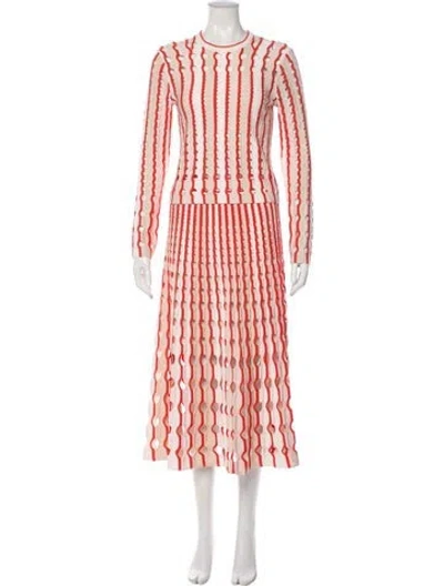 Pre-owned Simkhai Striped Skirt Set In Neutral