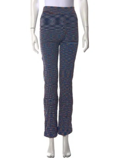 Pre-owned Simkhai Striped Straight Leg Pants In Multi