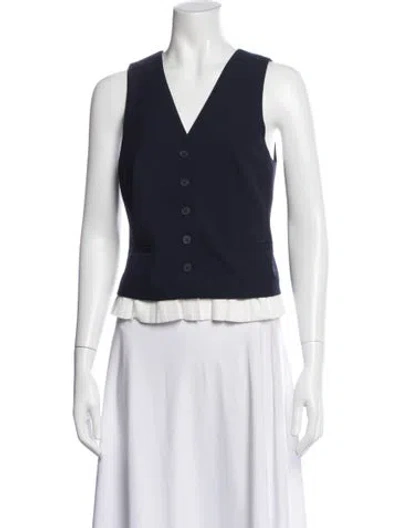 Pre-owned Simkhai Striped Vest In Blue