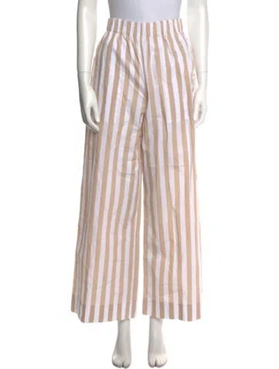 Pre-owned Simkhai Striped Wide Leg Pants In Neutral
