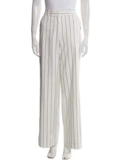 Pre-owned Simkhai Striped Wide Leg Pants In Neutral