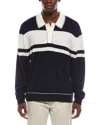 Simkhai Striped Wool Polo Shirt In Black