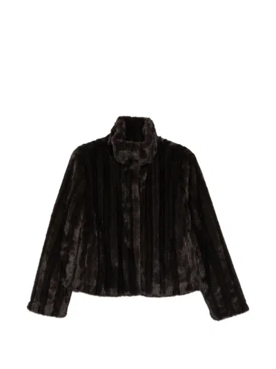 Simkhai Sudie Faux-fur Jacket In Brown