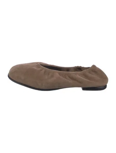 Pre-owned Simkhai Suede Ballet Flats In Brown