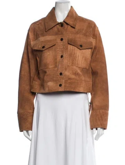 Pre-owned Simkhai Suede Jacket In Brown