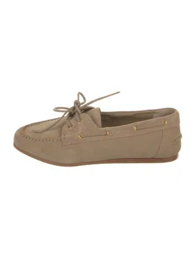 Pre-owned Simkhai Suede Moccasins In Neutral