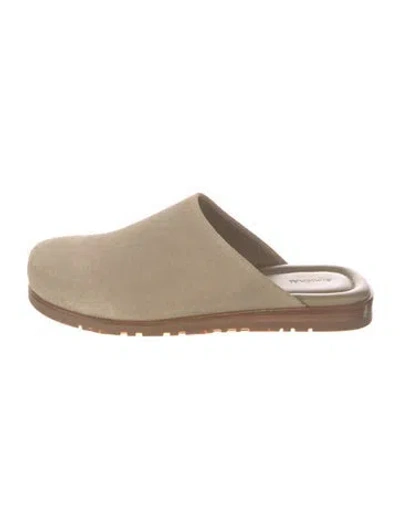 Pre-owned Simkhai Suede Mules In Neutral