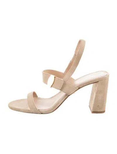 Pre-owned Simkhai Suede Sandals In Neutrals