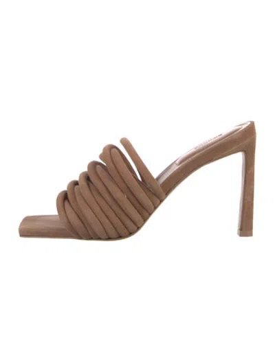 Pre-owned Simkhai Suede Sandals In Neutrals