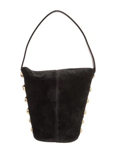 Pre-owned Simkhai Suede Shoulder Bag In Black