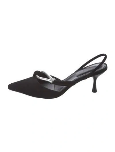 Pre-owned Simkhai Suede Slingback Pumps In Black