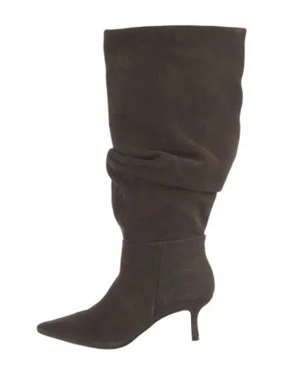 Pre-owned Simkhai Suede Slouch Boots In Brown