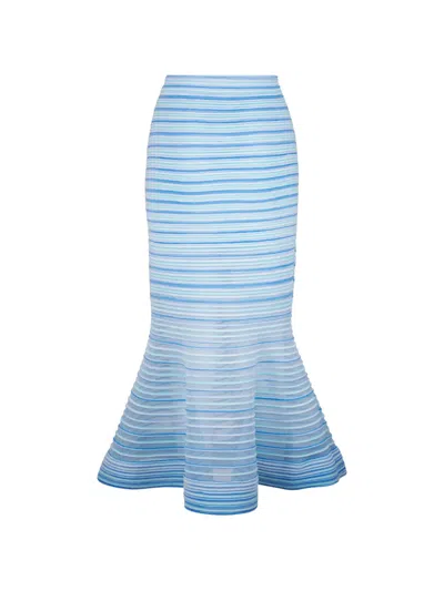 Simkhai Sullivan Midi Skirt In Blue