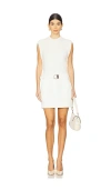 Simkhai Sumner Knit Combo Mini Dress In Ivory