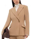 Simkhai Surabhi Hourglass Blazer In Camel