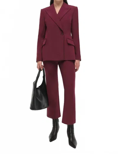 Simkhai Surabhi Hourglass Blazer In Oxblood In Red
