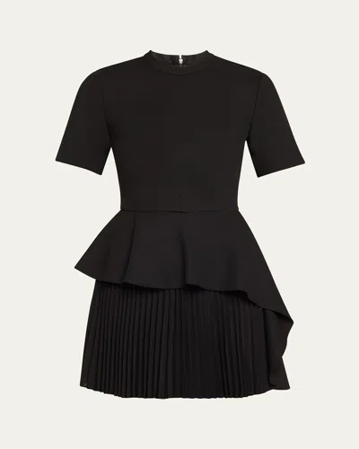 Simkhai Surry Short-sleeve Mini Dress In Black