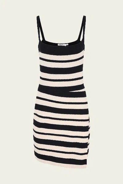 Simkhai Suvi Tank Mini Dress In Sand Stripe