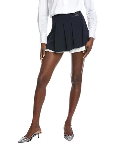 Simkhai Suzie Pleated Skort In Blue