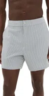 Simkhai Swim Trunks 6 Midnight Stripe In Midnight Stripe