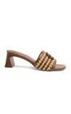 Simkhai Sydney Rope Woven Block Heel In Brown