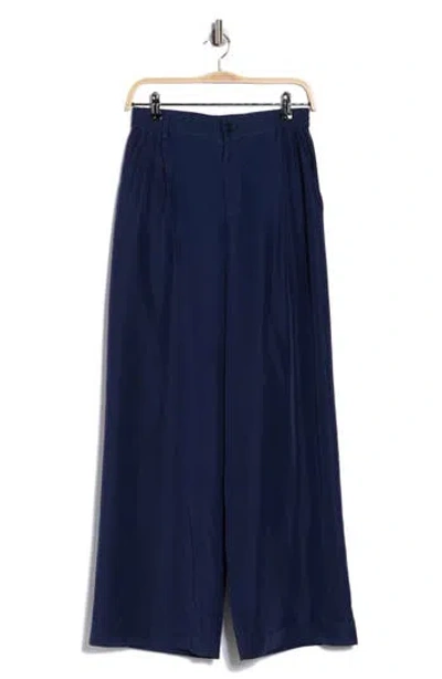 Simkhai Sydnie Pleated Wide Leg Pants In Blue