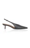 Simkhai Sylvie Leather Slingback Pumps In Brown