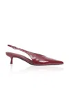 Simkhai Sylvie Patent Leather Slingback Pumps In Red