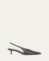 Simkhai Sylvie Slingback Kitten-heel Pumps In Black