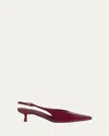 Simkhai Sylvie Slingback Kitten-heel Pumps In Burgundy
