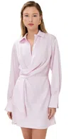 Simkhai Talit Draped Front Mini Dress Ballet Pink In Ballet Pink