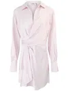 Simkhai Talit Draped Front Mini Dress Ballet Pink In 粉色