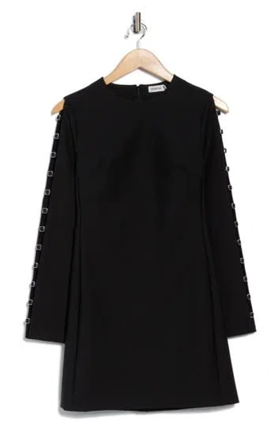 Simkhai Tamera Long Sleeve Minidress In Black