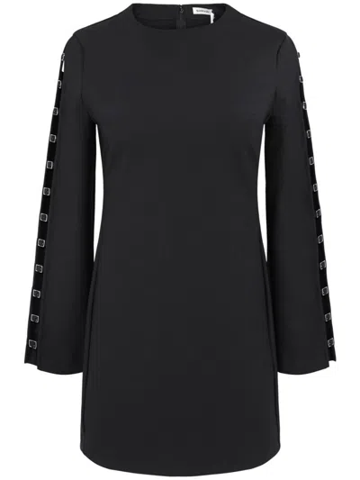 Simkhai Tamera Long Sleeve Mini Dress In Black