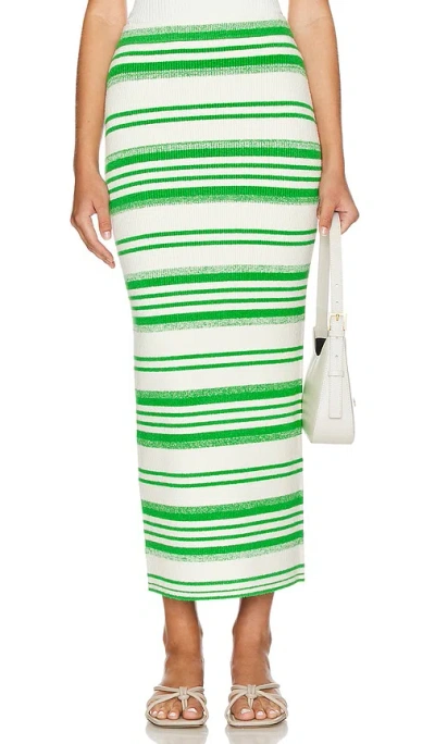 Simkhai Teagan Skirt In Parakeet Stripe