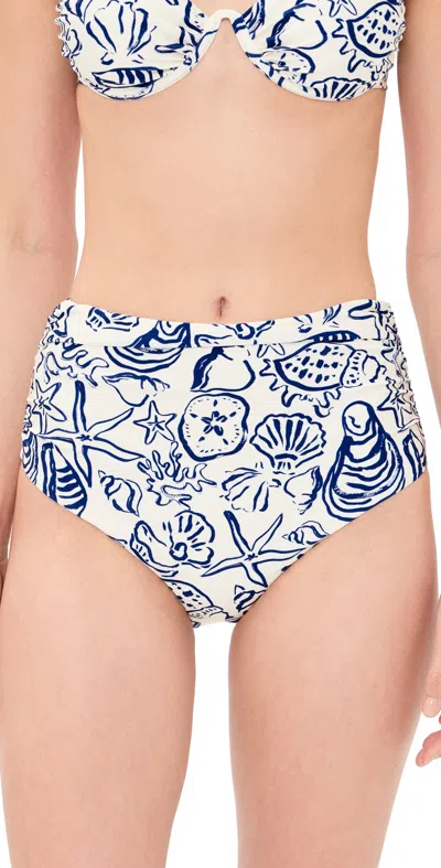 Simkhai Womens Blueberry Multi Teya High-rise Bikini Bottoms