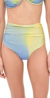 Simkhai Teya High Waisted Bikini Bottoms Golden Hour Twilight In Multi