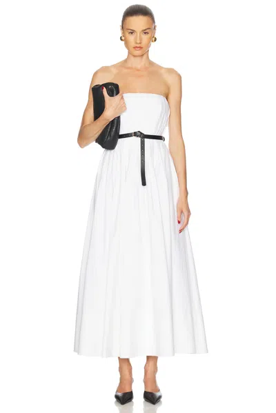 Simkhai Thalia Bustier Midi Dress In White